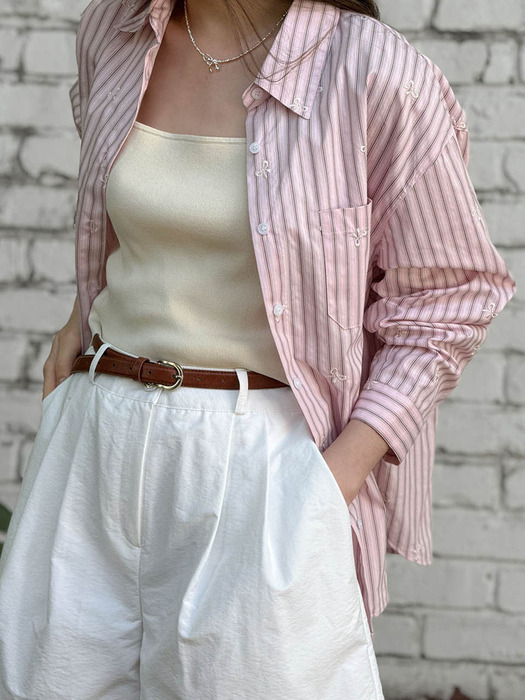 Lautre Stripe Ribbon shirts