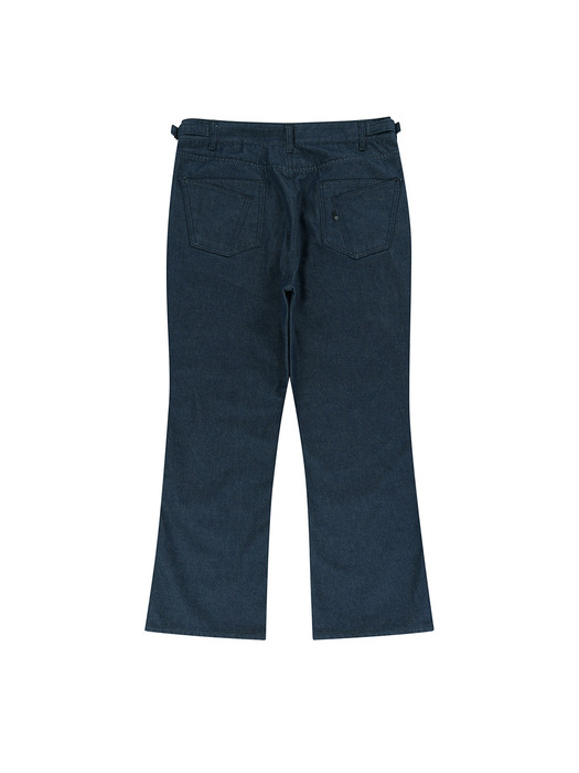 flare washed denim pants (indigo blue)