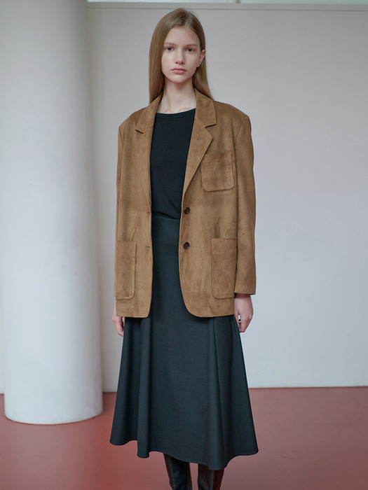 25FN high waist full skirt [BK]