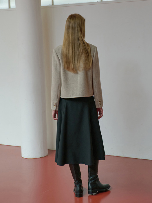 25FN high waist full skirt [BK]