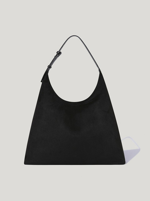 플럼 스웨이드 호보백 Flume Suede Hobo Bag_Black