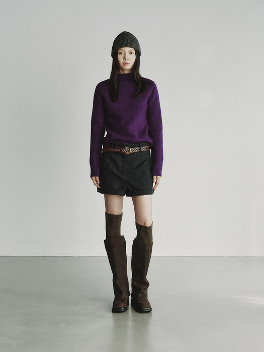 STITCH TURTLE KNIT_VIOLET