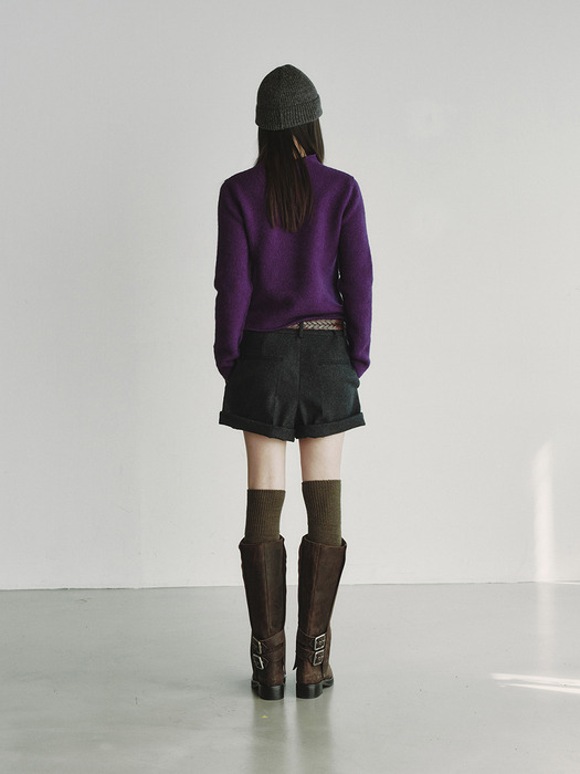 STITCH TURTLE KNIT_VIOLET