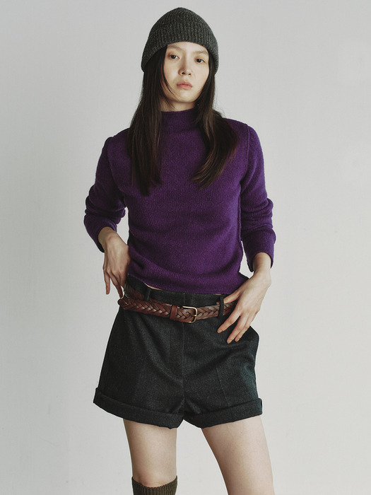 STITCH TURTLE KNIT_VIOLET