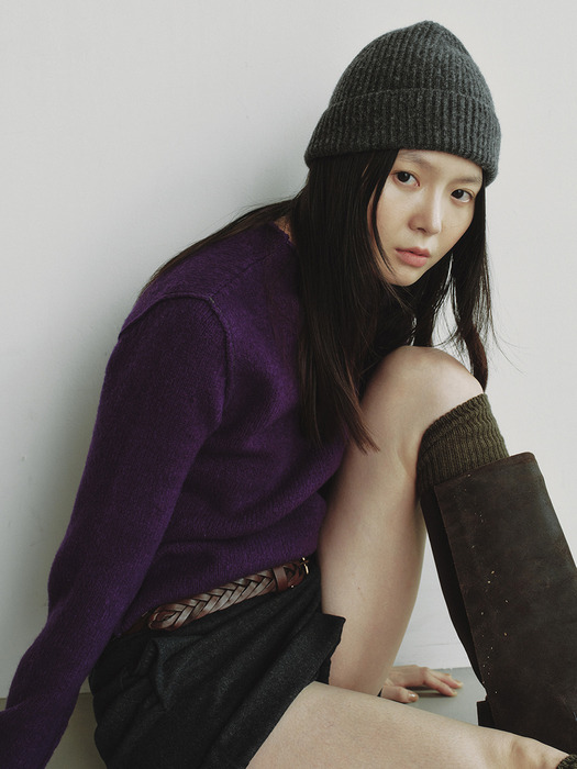 STITCH TURTLE KNIT_VIOLET