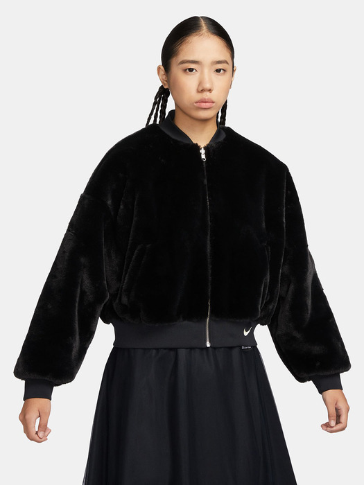 [FB8693-010] AS W NSW FAUX FUR BOMBEER