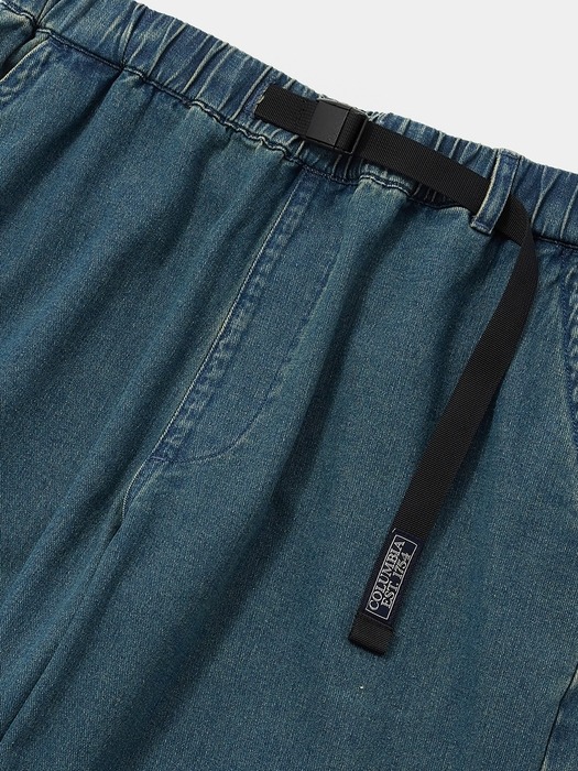 COLUMBIA TRAJAN LABEL BELTED ALL-ROUND DENIM PANTS 미드나잇데님