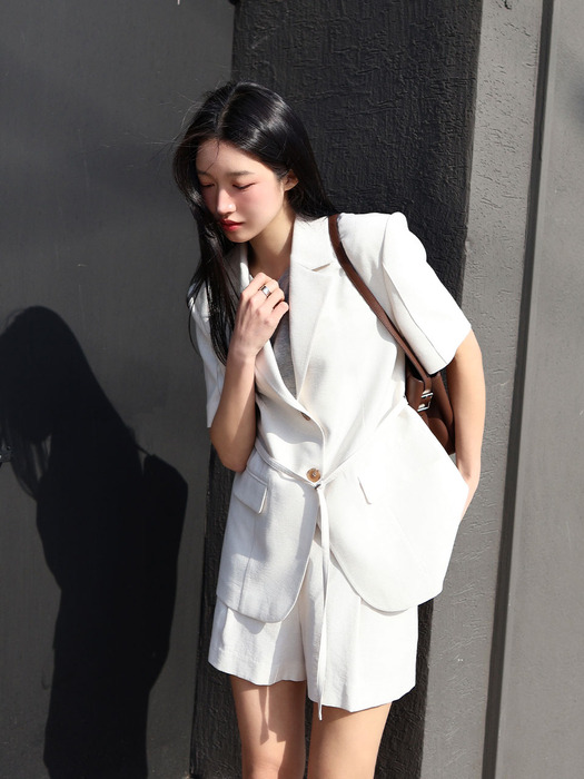 [단독]엠마 린넨 스트랩 자켓 / EMMA LINEN STRAP JACKET_3colors