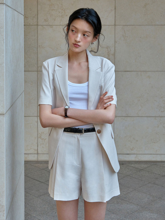 [단독]엠마 린넨 스트랩 자켓 / EMMA LINEN STRAP JACKET_3colors