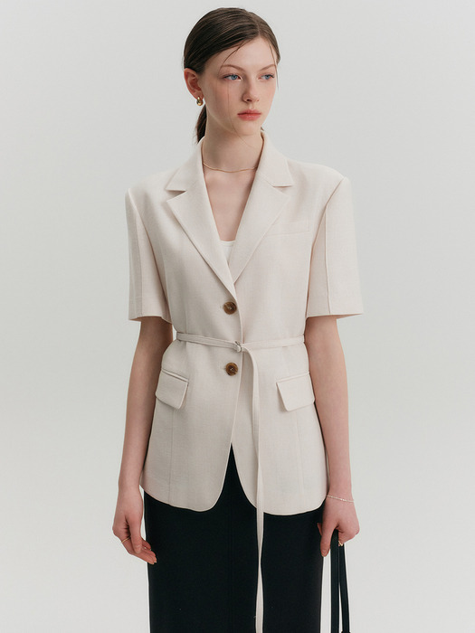 [단독]엠마 린넨 스트랩 자켓 / EMMA LINEN STRAP JACKET_3colors