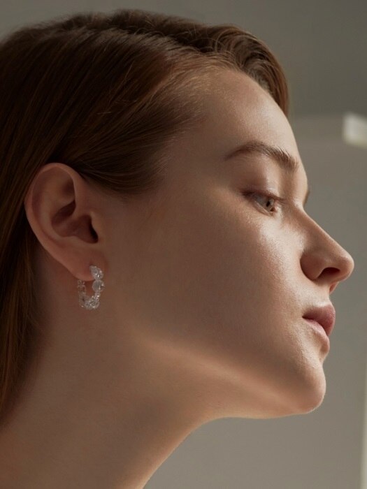 Mini Pure Crystal Ring earrings