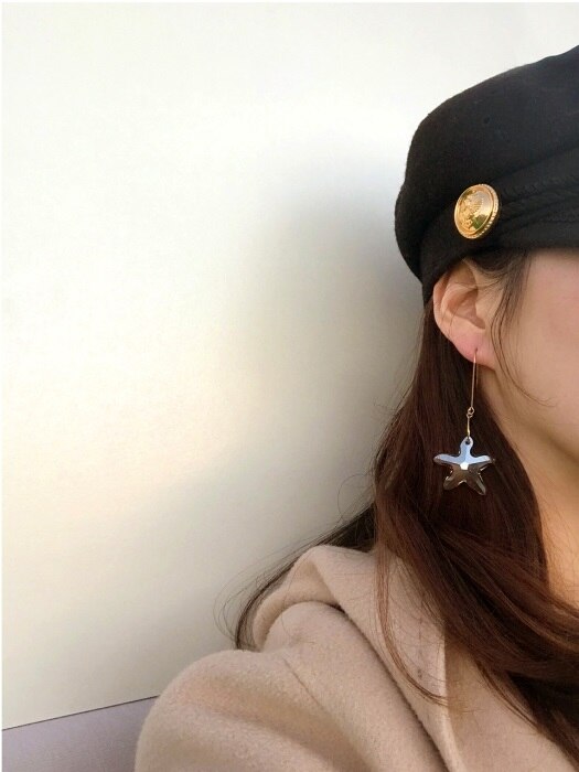 Star crystal earring