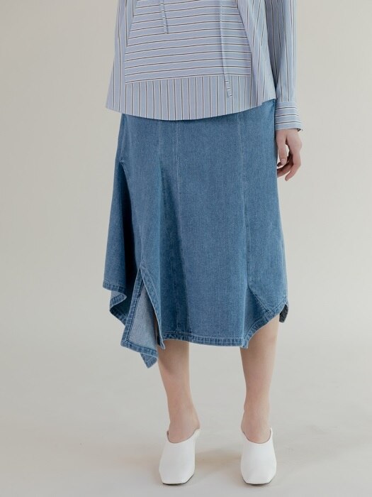Unbalanced Denim Skirt (TESSK17)