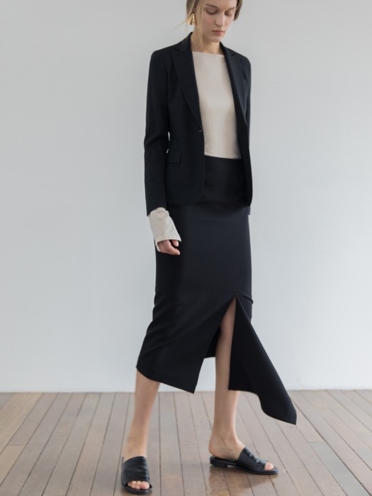 [19SS]Asymmetric Slit Skirt