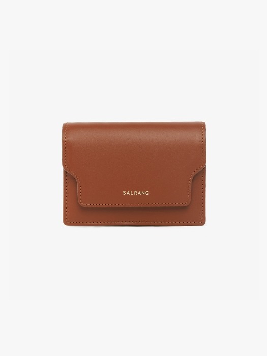 REIMS W020 zip Card Wallet CamelBrown