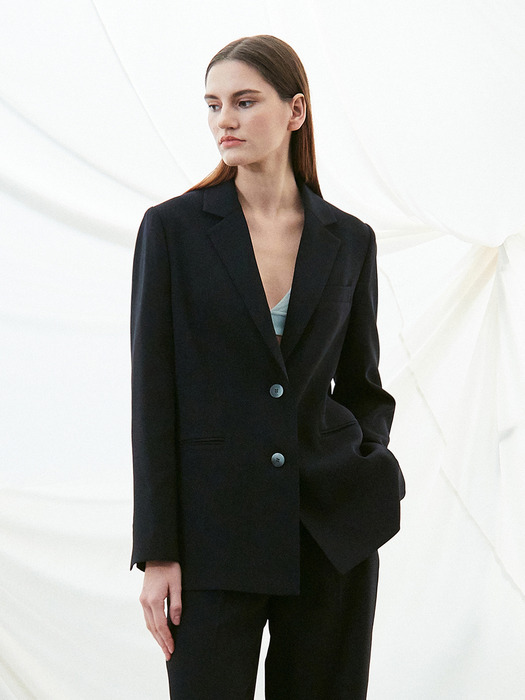 classic two button jacket (navy)