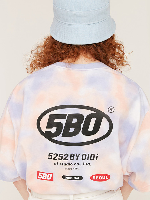 5BO BACK LOGO T-SHIRTS_tiedye