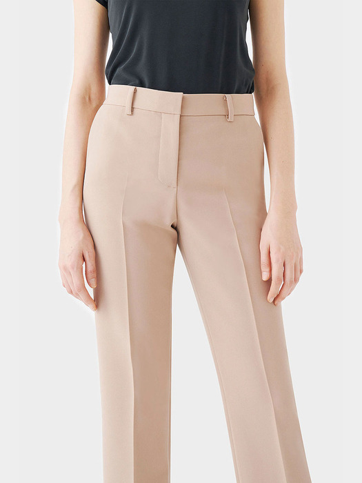 BEIGE POSIE STRETCH HIGHRISE PANTS 