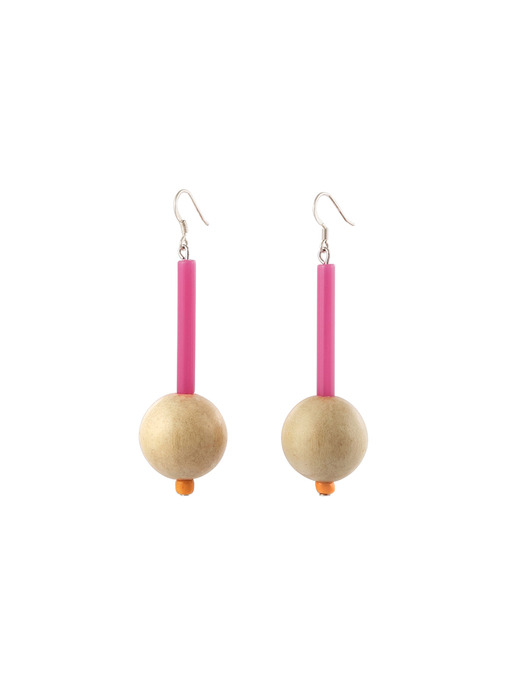 Lolly Earring (hot pink)