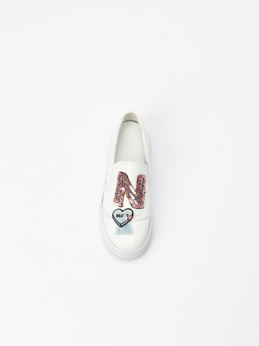 NewYorkPop Slip-on Sneakers in White