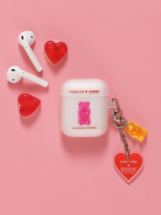 (LV-20335) ROLAROLA X HARIBO AIRPODS CASE PINK