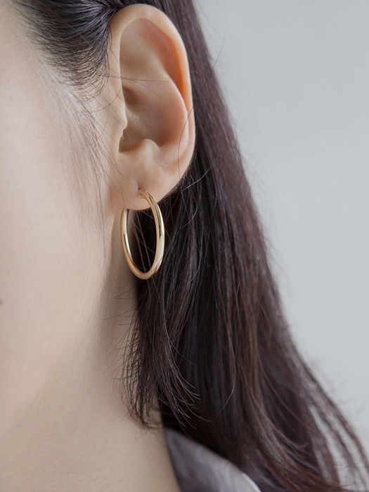 14k gf onetouch ring earrings (4size)(14k골드필드)