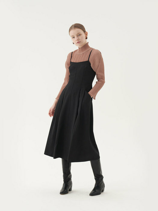 20 Fall_Black Bustier Dress  