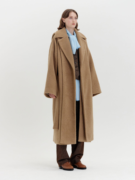 QUINNLYN Belted Coat - Camel