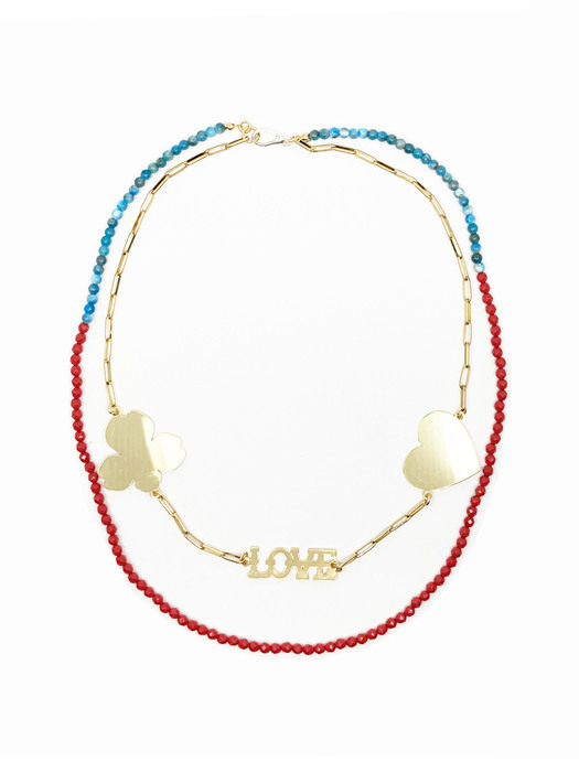 LOVE beads necklace