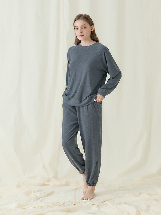 Women`s Charcoal Jogger Loungewear Set