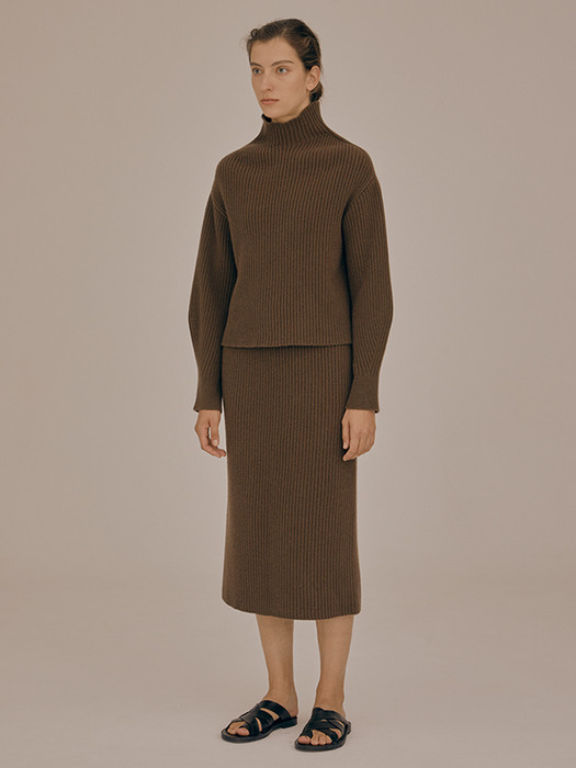 [리퍼브]Straight knit skirt