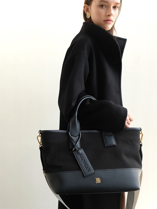 MADDISON TOTE BAG LARGE_BLACK