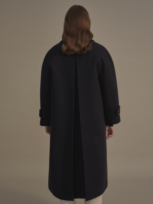 Padded classic volume coat (Dark navy)