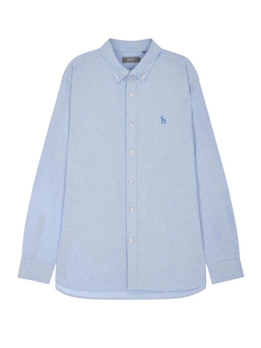 [ESSENTIAL] 블루 버튼다운 옥스포드 셔츠 HZSH0D801B2