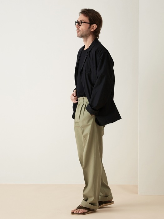 wide cotton pants (khaki)