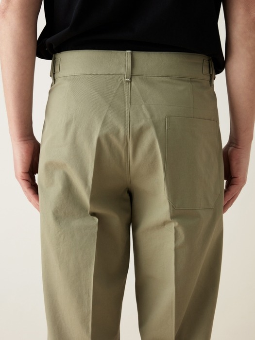 wide cotton pants (khaki)