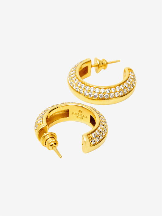 SPIN EARRING GOLD