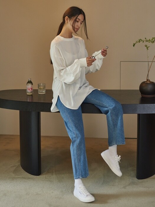 FW21 Part1. Phillip2 Loose Fit Blouse_White