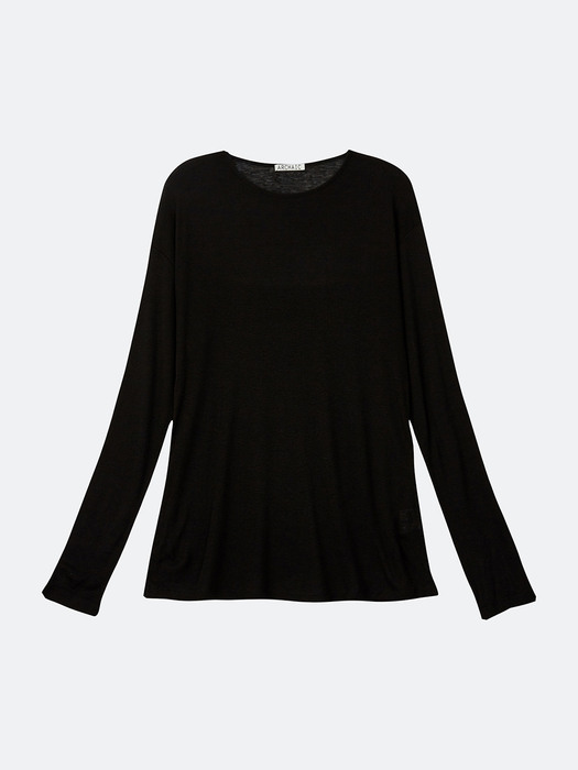 tencel wool t-shirt_black