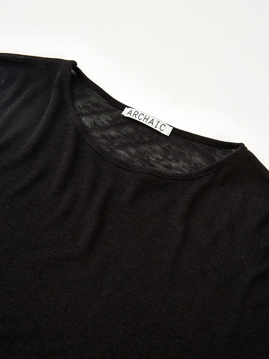 tencel wool t-shirt_black