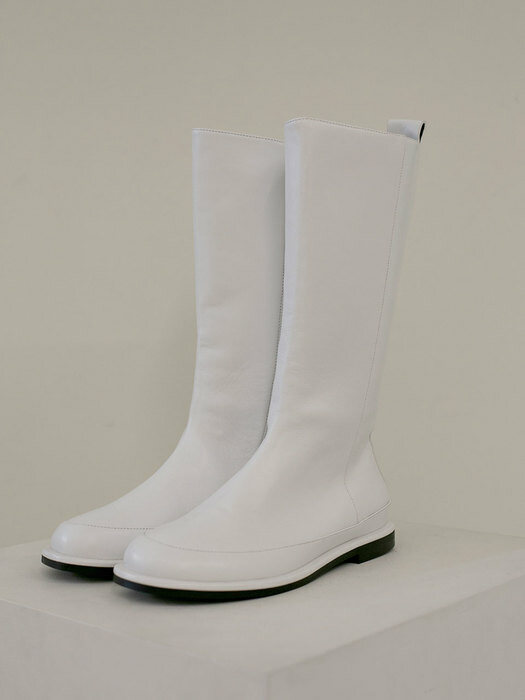 Leah medium Boots / white