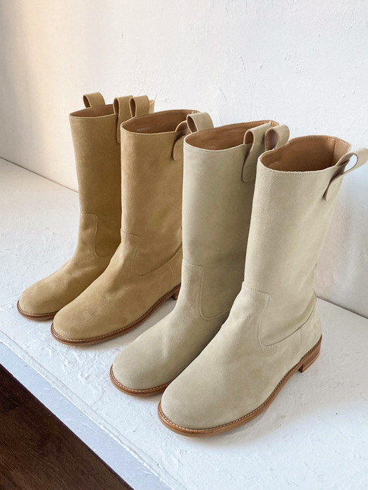 [단독]IS1295_Leather half boots (6color)