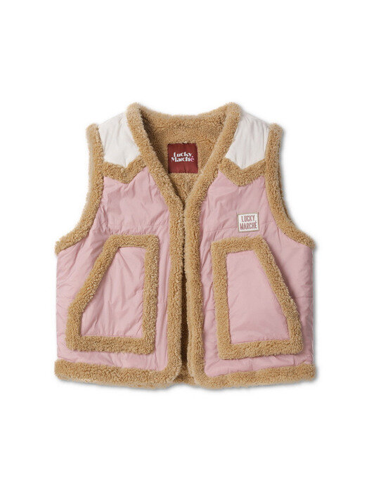 Contrasted Fleece Vest (For WOMEN)_QWOAX21610PIX