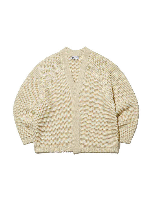 TRICOTE HEAVY CARDIGAN (NATURAL)
