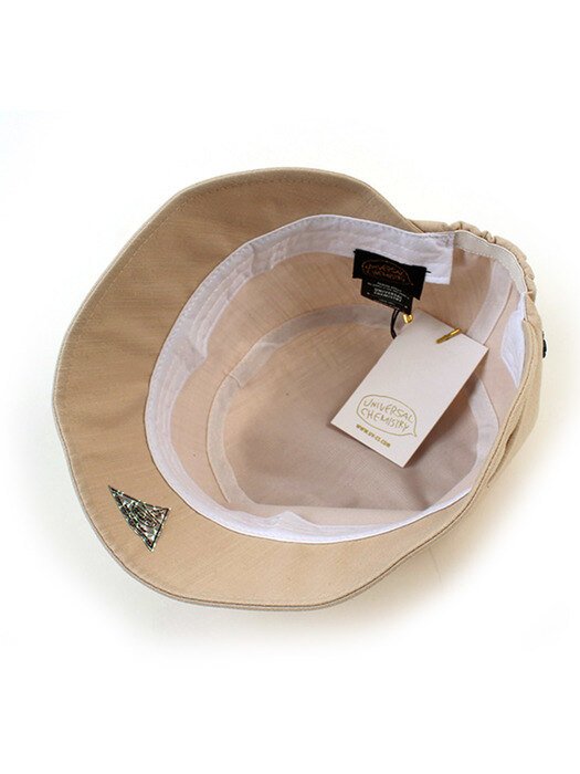 Linen Backopen Beige Drop Bucket Hat 버킷햇