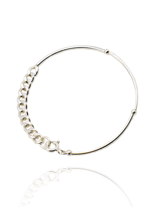 Organic line Silver Bracelet Ib184 [Silver]