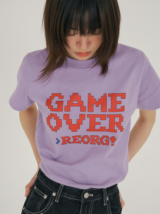 FJD GAME OVER T-SHIRTS LILAC