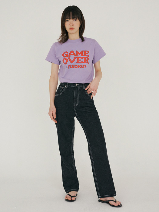 FJD GAME OVER T-SHIRTS LILAC