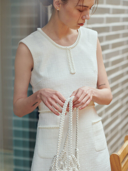 Tweed Pearl Mini OPS_White
