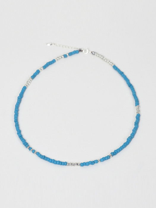 blue beads necklace